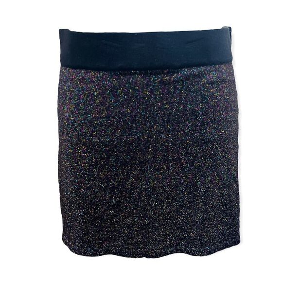 FOREVER 21 KNIT SPARKLY BODYCON MICRO MINI SKIRT M - Picture 1 of 8